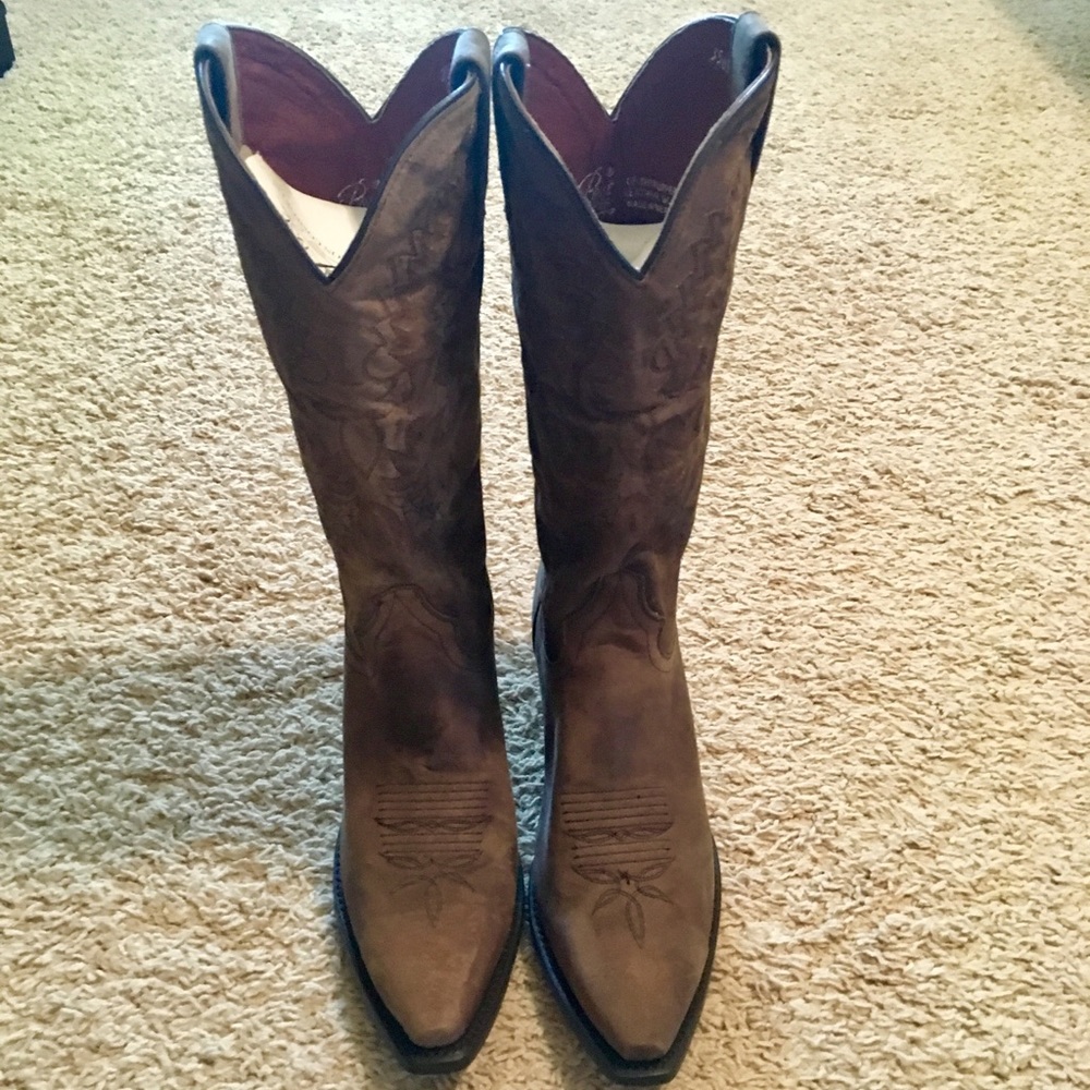 Dan Post 3464 Snip Toe leather ladies cowboy boots